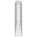 buet gabionkurv 400x30x140/160 cm galvaniseret jern
