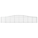 buet gabionkurv 400x50x60/80 cm galvaniseret jern