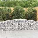 buet gabionkurv 400x50x60/80 cm galvaniseret jern