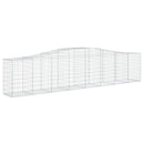 buet gabionkurv 400x50x80/100 cm galvaniseret jern