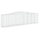 buet gabionkurv 400x50x100/120 cm galvaniseret jern