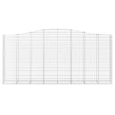 buet gabionkurv 400x50x180/200 cm galvaniseret jern