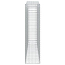 buet gabionkurv 400x50x200/220 cm galvaniseret jern