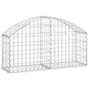 buet gabionkurv 100x30x40/60 cm galvaniseret jern