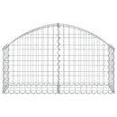 buet gabionkurv 100x30x40/60 cm galvaniseret jern