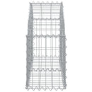buet gabionkurv 100x30x40/60 cm galvaniseret jern