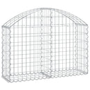 buet gabionkurv 100x30x60/80 cm galvaniseret jern
