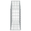 buet gabionkurv 100x30x60/80 cm galvaniseret jern