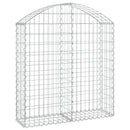 buet gabionkurv 100x30x100/120 cm galvaniseret jern
