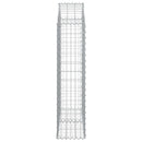 buet gabionkurv 100x30x120/140 cm galvaniseret jern