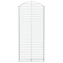 buet gabionkurv 100x30x220/240 cm galvaniseret jern