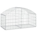 buet gabionkurv 100x50x40/60 cm galvaniseret jern