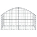 buet gabionkurv 100x50x40/60 cm galvaniseret jern