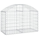 buet gabionkurv 100x50x60/80 cm galvaniseret jern