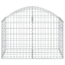 buet gabionkurv 100x50x60/80 cm galvaniseret jern