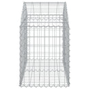 buet gabionkurv 100x50x60/80 cm galvaniseret jern