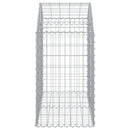 buet gabionkurv 100x50x80/100 cm galvaniseret jern