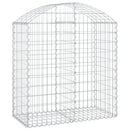 buet gabionkurv 100x50x100/120 cm galvaniseret jern