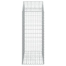 buet gabionkurv 100x50x120/140 cm galvaniseret jern