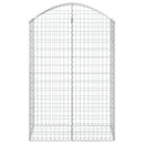 buet gabionkurv 100x50x140/160 cm galvaniseret jern