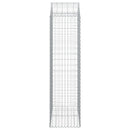 buet gabionkurv 100x50x180/200 cm galvaniseret jern