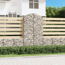 buet gabionkurv 100x50x180/200 cm galvaniseret jern