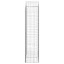 buet gabionkurv 100x50x200/220 cm galvaniseret jern