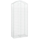 buet gabionkurv 100x50x220/240 cm galvaniseret jern