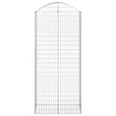 buet gabionkurv 100x50x220/240 cm galvaniseret jern