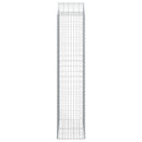buet gabionkurv 100x50x220/240 cm galvaniseret jern