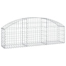 buet gabionkurv 150x30x40/60 cm galvaniseret jern