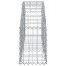 buet gabionkurv 150x30x40/60 cm galvaniseret jern