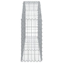 buet gabionkurv 150x30x60/80 cm galvaniseret jern