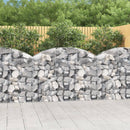 buet gabionkurv 150x30x100/120 cm galvaniseret jern