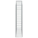 buet gabionkurv 150x30x140/160 cm galvaniseret jern