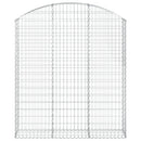 buet gabionkurv 150x30x160/180 cm galvaniseret jern