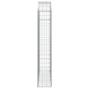 buet gabionkurv 150x30x160/180 cm galvaniseret jern