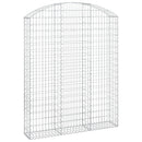 buet gabionkurv 150x30x180/200 cm galvaniseret jern