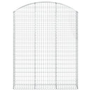 buet gabionkurv 150x30x180/200 cm galvaniseret jern