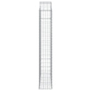buet gabionkurv 150x30x180/200 cm galvaniseret jern