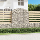 buet gabionkurv 150x30x180/200 cm galvaniseret jern