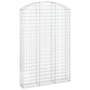 buet gabionkurv 150x30x220/240 cm galvaniseret jern