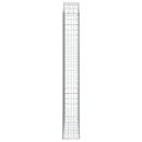 buet gabionkurv 150x30x220/240 cm galvaniseret jern