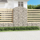 buet gabionkurv 150x30x220/240 cm galvaniseret jern