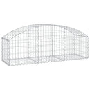 buet gabionkurv 150x50x40/60 cm galvaniseret jern