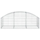 buet gabionkurv 150x50x40/60 cm galvaniseret jern