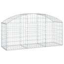 buet gabionkurv 150x50x60/80 cm galvaniseret jern