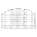 buet gabionkurv 150x50x60/80 cm galvaniseret jern
