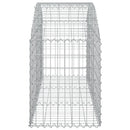 buet gabionkurv 150x50x60/80 cm galvaniseret jern