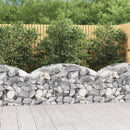 buet gabionkurv 150x50x60/80 cm galvaniseret jern